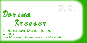 dorina kresser business card